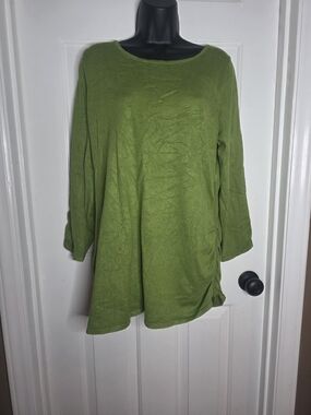united states sweaters Olive Green Long Sleeve Tunic